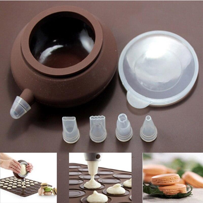 Silicone Macaron Baking Mat Set Non Stick 48 Capacity Reusable