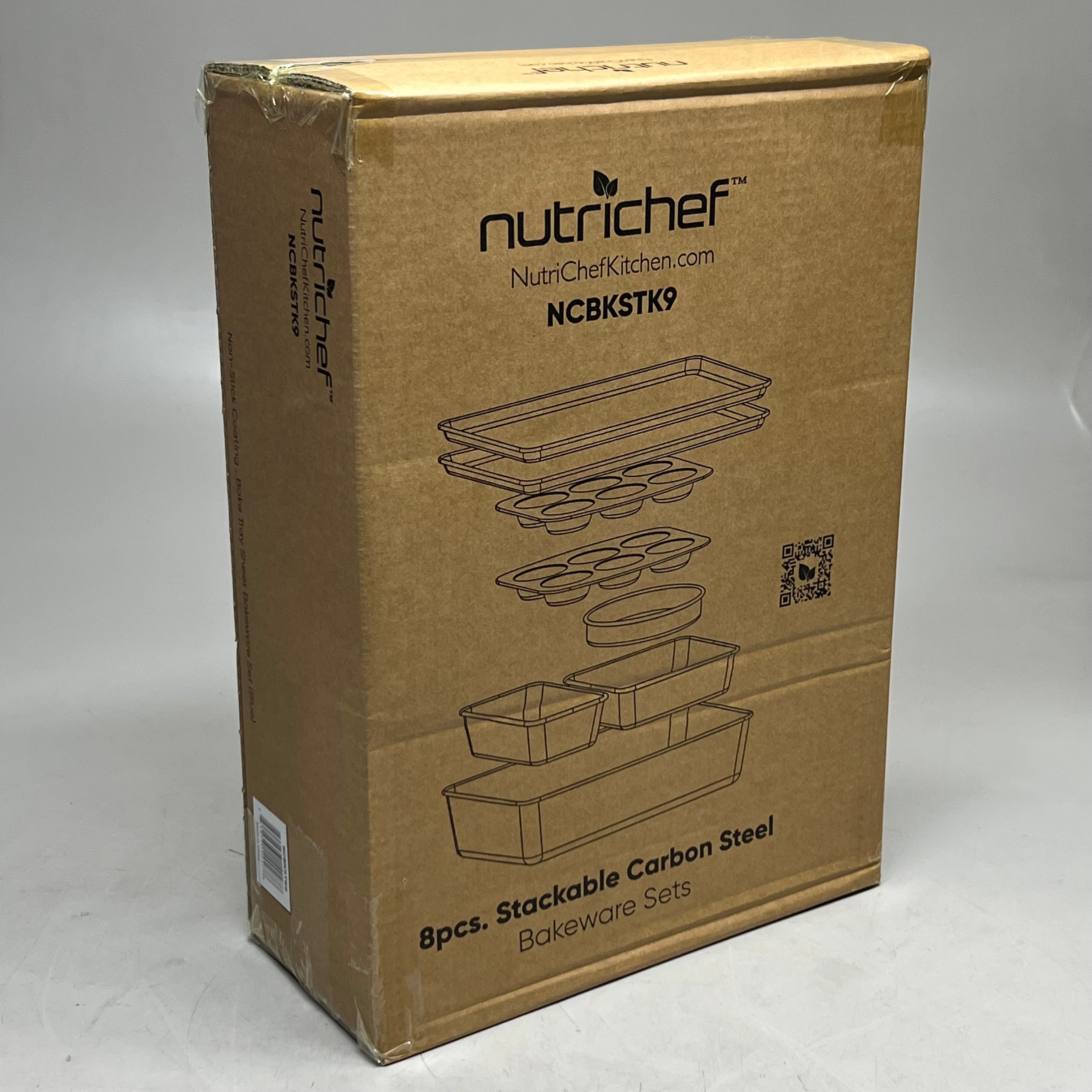 8-Piece Nonstick Stackable Bakeware Set Sz 11" W x 16" L NCBKSTK9