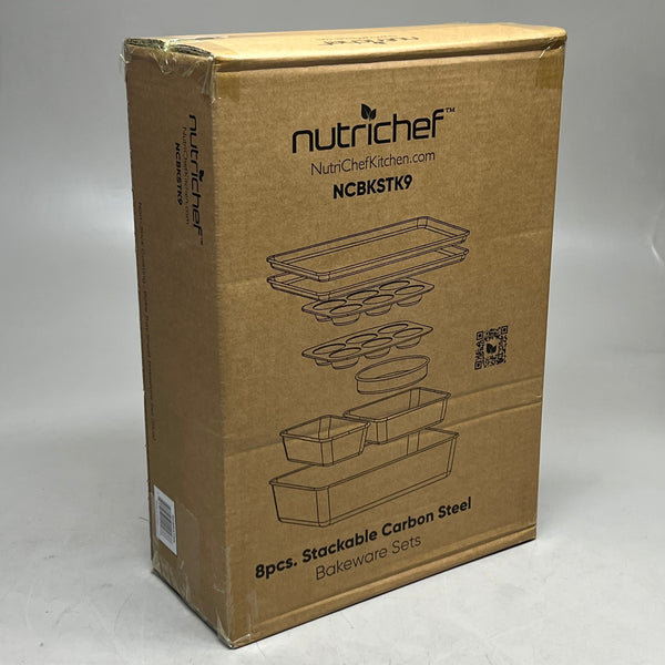 8-Piece Nonstick Stackable Bakeware Set Sz 11" W x 16" L NCBKSTK9