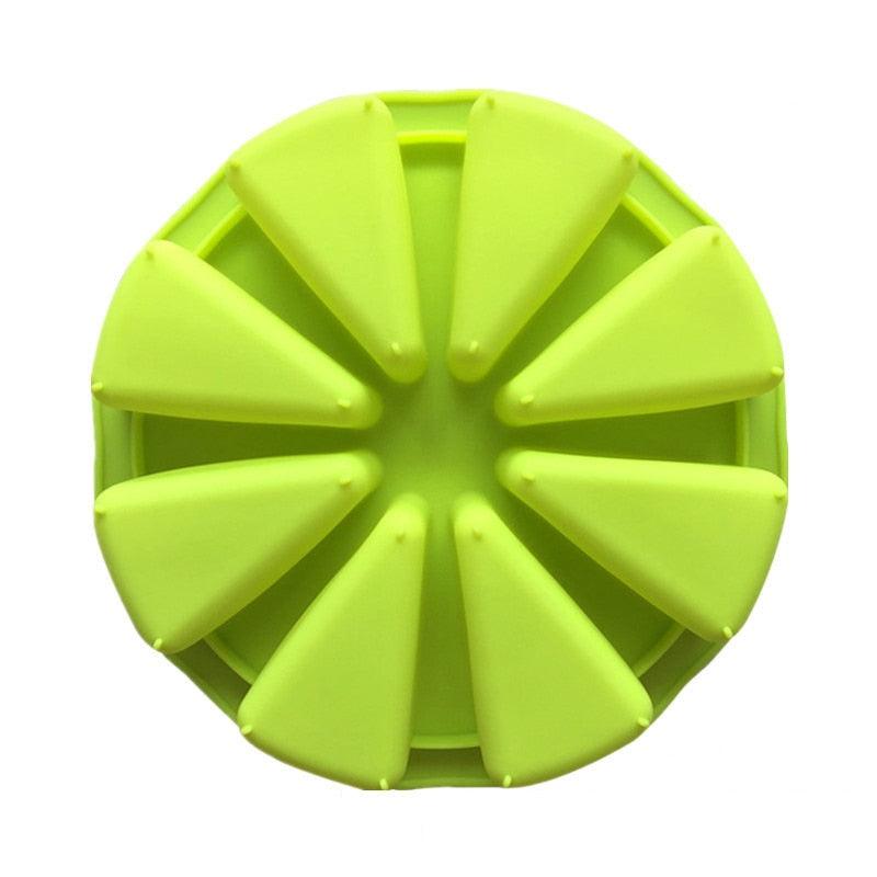 8 Cavity Silicone Cake Mold Baking Pan Pizza Scone Tool