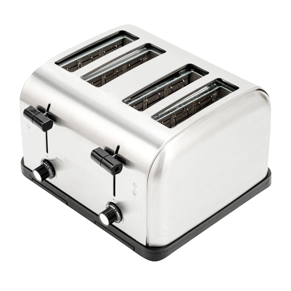 Hi Tek 4 Slice Stainless Steel Commercial Toaster 1.5 Inch Slots