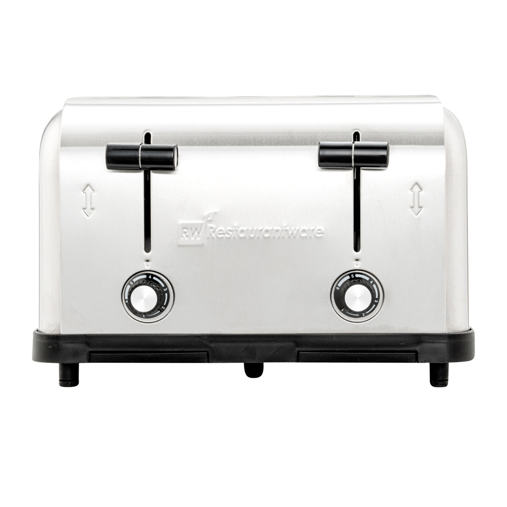 Hi Tek 4 Slice Stainless Steel Commercial Toaster 1.5 Inch Slots