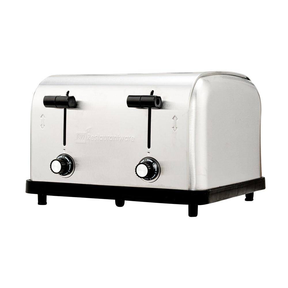 Hi Tek 4 Slice Stainless Steel Commercial Toaster 1.5 Inch Slots