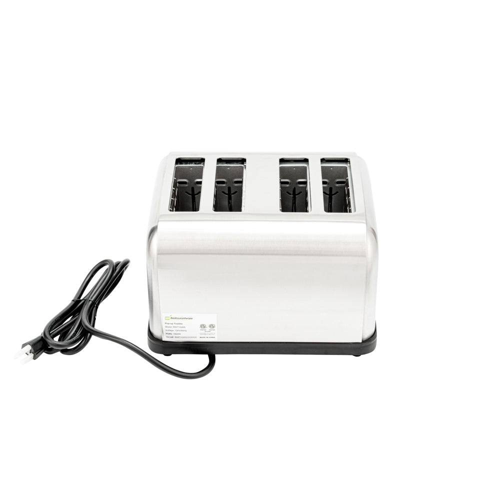 Hi Tek 4 Slice Stainless Steel Commercial Toaster 1.5 Inch Slots