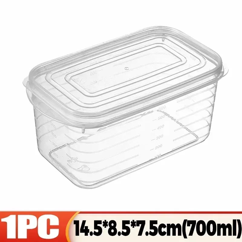 Refrigerator Meat Storage Box Food Fresh Crisper Container with Lid