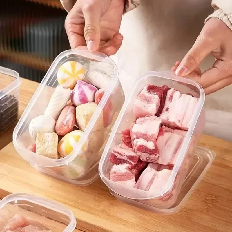 Refrigerator Meat Storage Box Food Fresh Crisper Container with Lid