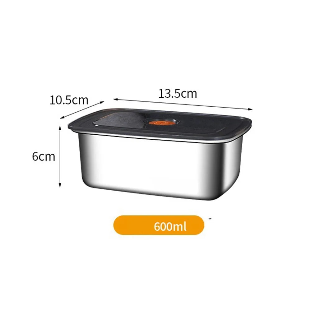 Stainless Steel Camping Lunch Box Large Capacity Leak Proof Container