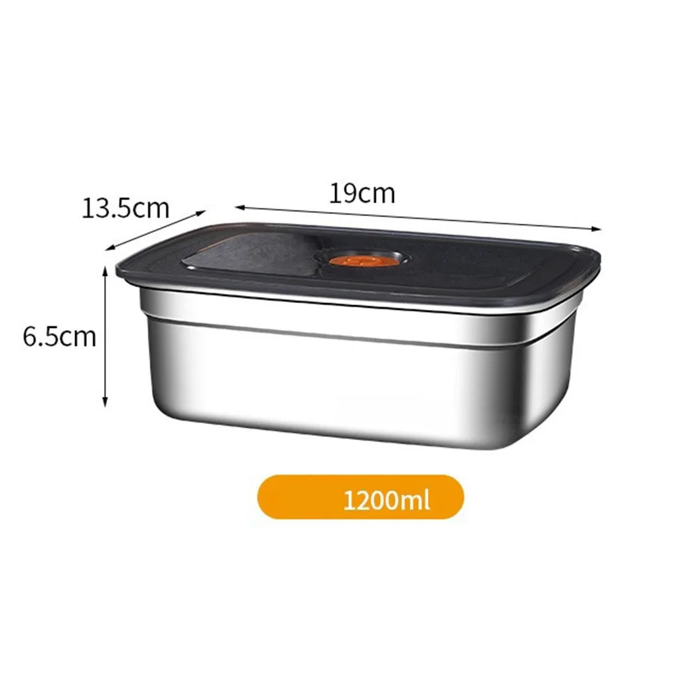 Stainless Steel Camping Lunch Box Large Capacity Leak Proof Container