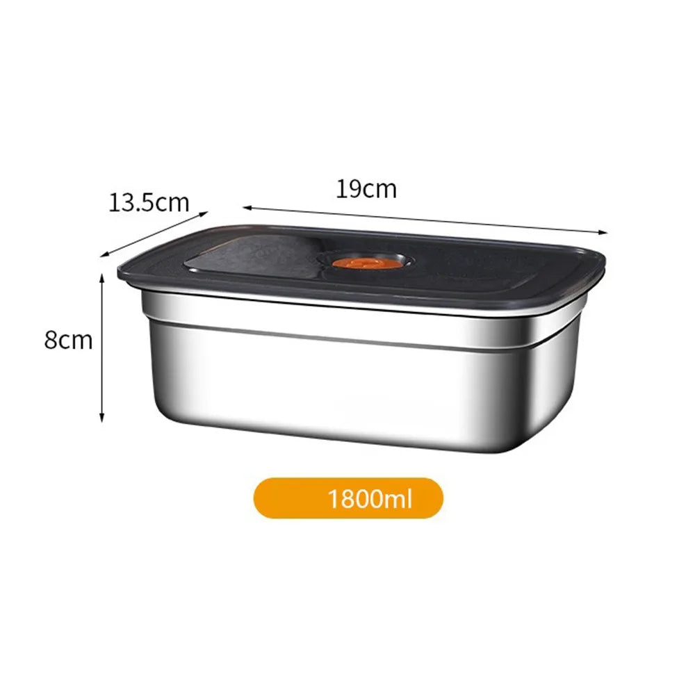 Stainless Steel Camping Lunch Box Large Capacity Leak Proof Container