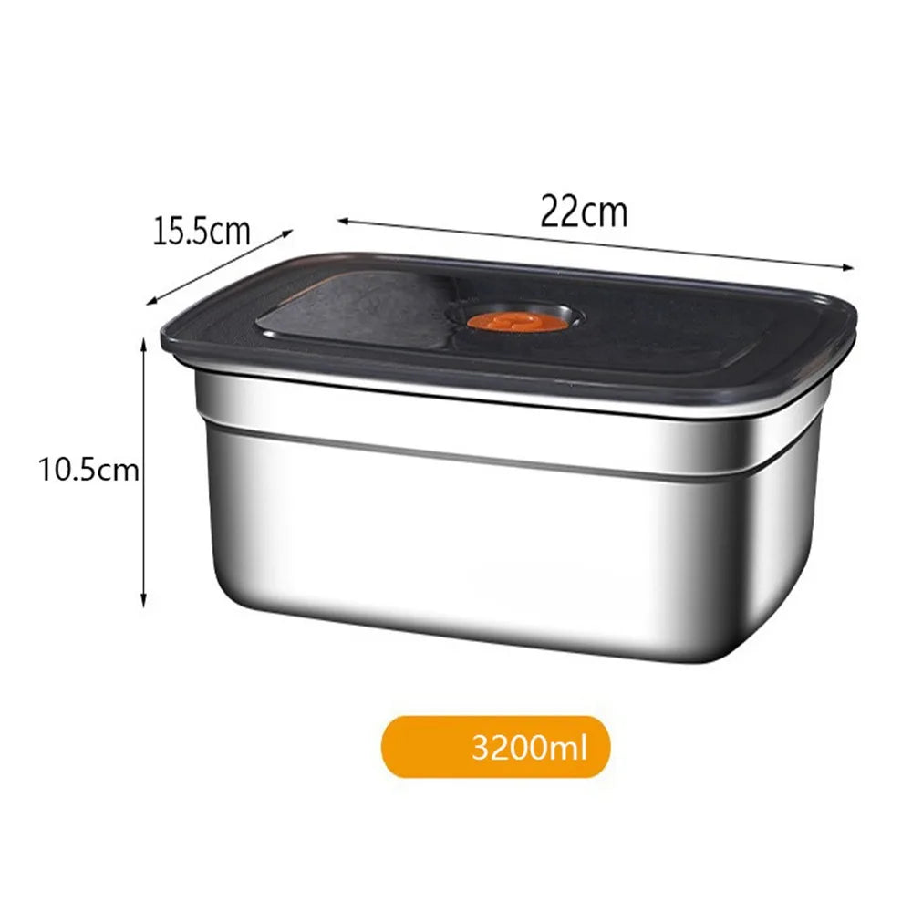 Stainless Steel Camping Lunch Box Large Capacity Leak Proof Container