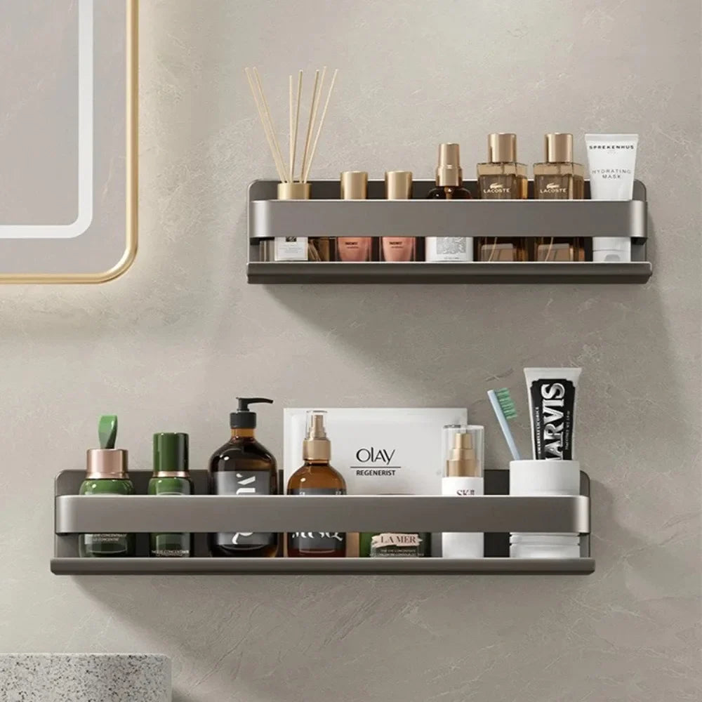 Wall Mounted Bathroom Shelf Spice Rack Organizer Storage Kitchen Rack