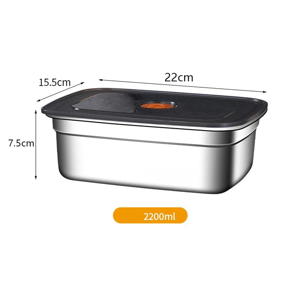 Stainless Steel Camping Lunch Box Large Capacity Leak Proof Container