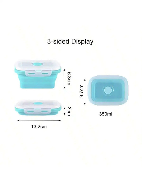 Foldable Silicone Lunch Box | Portable Thermal Food Container for Outdoor Picnic