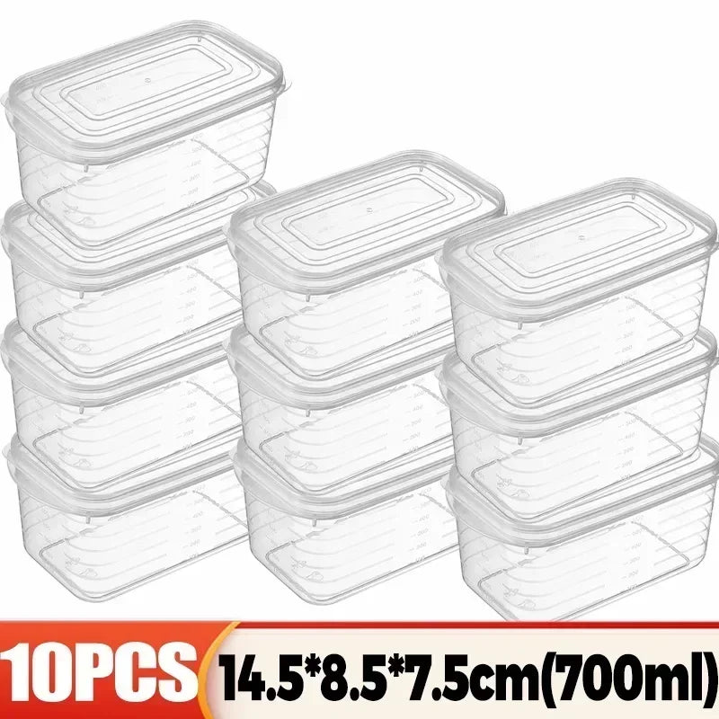 Refrigerator Meat Storage Box Food Fresh Crisper Container with Lid