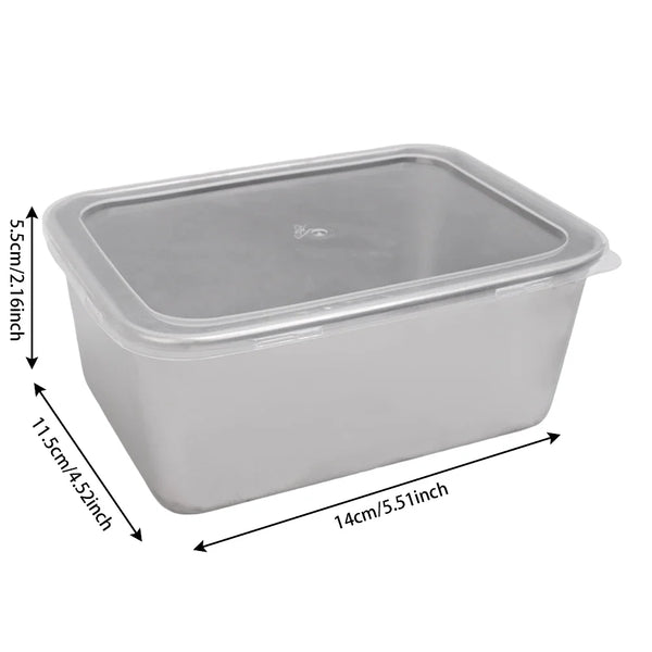304 Stainless Steel Airtight Food Storage Container | Lunch Bento Box with Lid