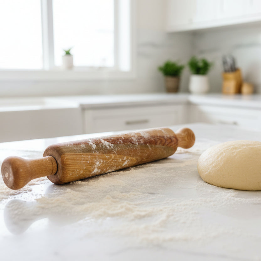 Wooden Rolling Pins Baking Dough Roller Kitchen Cooking Tool Set