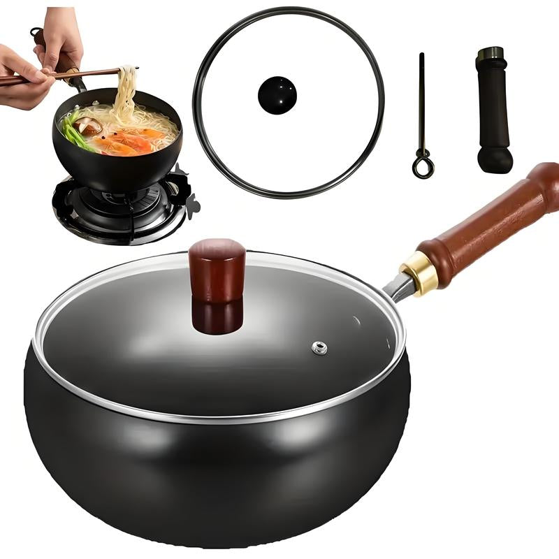 Thick Uncoated Cast Iron Skillet Hand Forged Frying Pan Cookware
