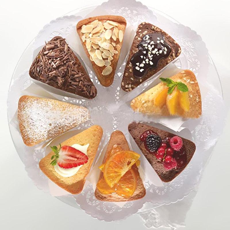 8 Cavity Silicone Cake Mold Baking Pan Pizza Scone Tool