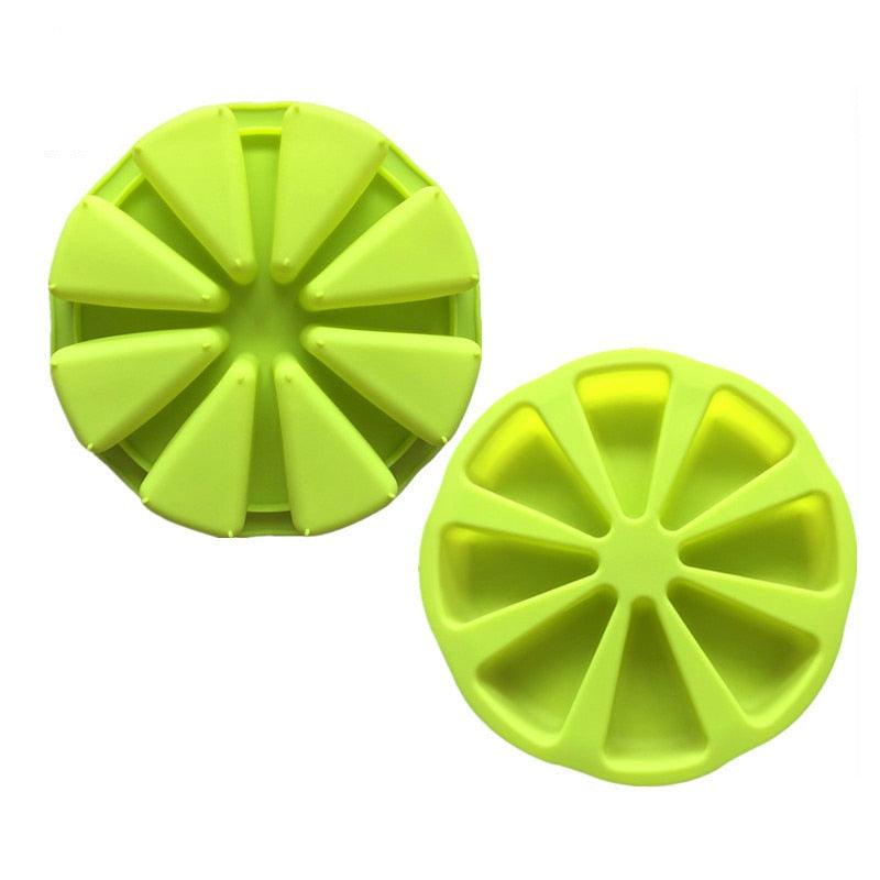 8 Cavity Silicone Cake Mold Baking Pan Pizza Scone Tool