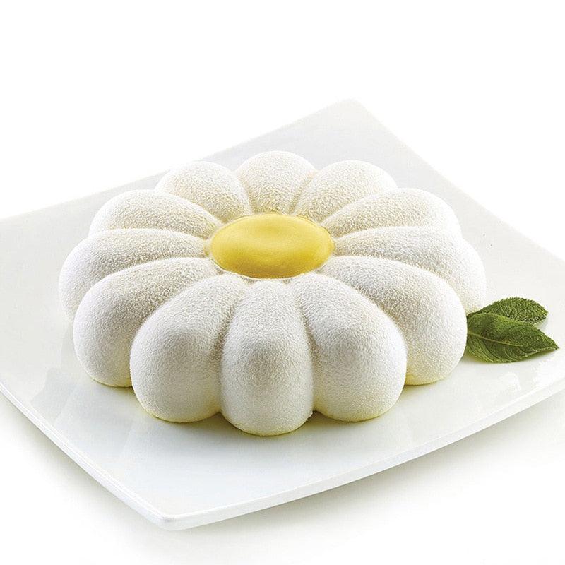 Silicone Daisy Flower Cake Mold Dessert Mousse Baking Bakeware Set