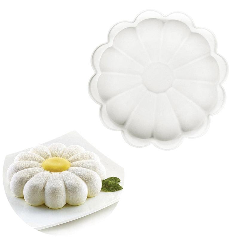 Silicone Daisy Flower Cake Mold Dessert Mousse Baking Bakeware Set