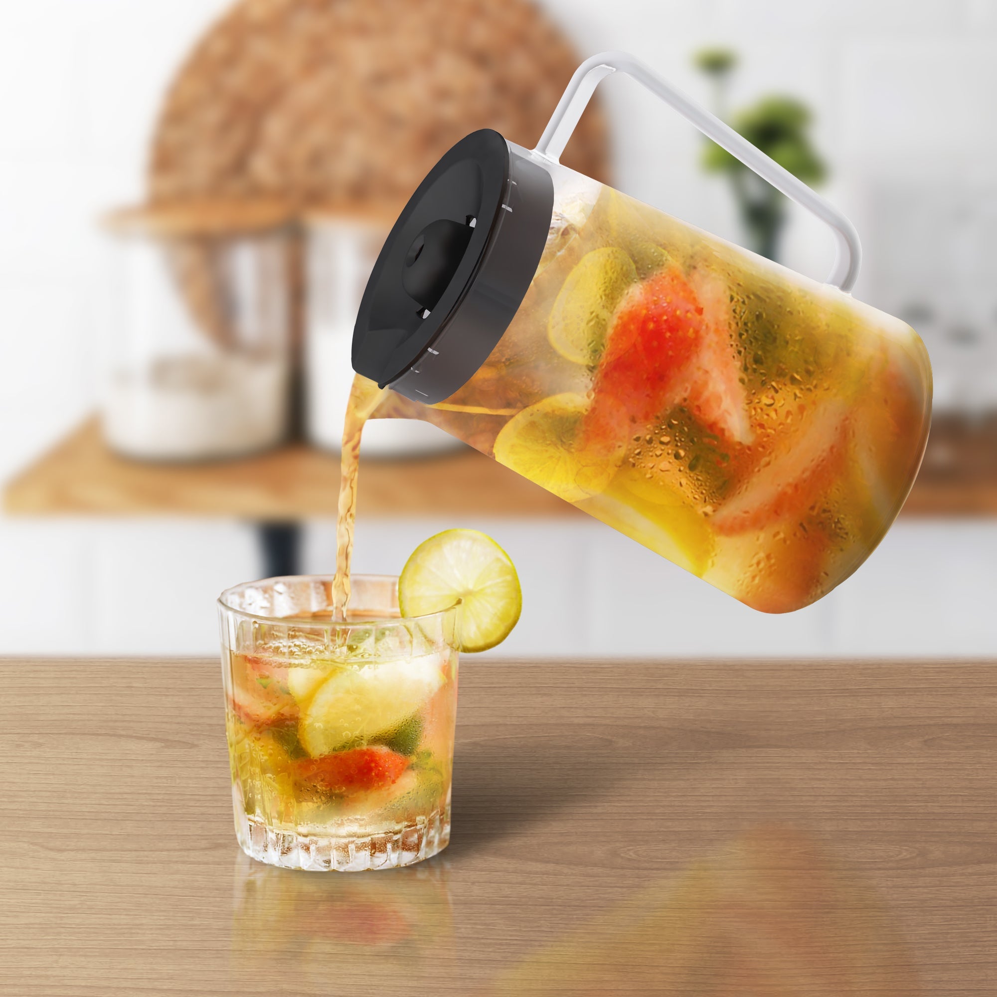 Wirsh Iced Coffee and Tea Maker 85 Ounce Pitcher Strength Control